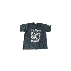 Vintage Neil Young & Crazy Horse Freedom Riot Police Tour T Shirt
